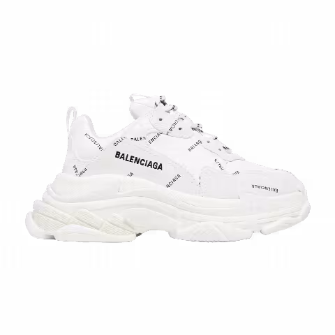 Balenciaga Wmns Triple S Sneaker 'All Over Logo - White'