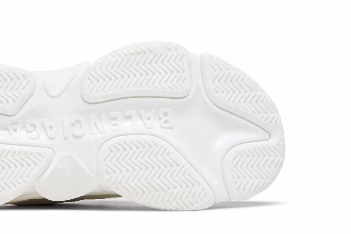 Balenciaga Women's Triple S Sneaker All Over Logo - White, view 6