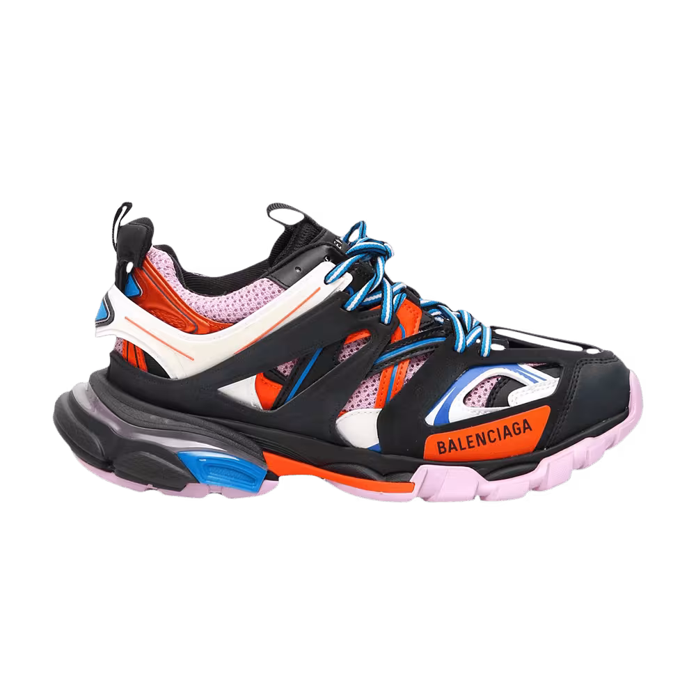 Balenciaga Women's Track Trainer Black Orange Pink