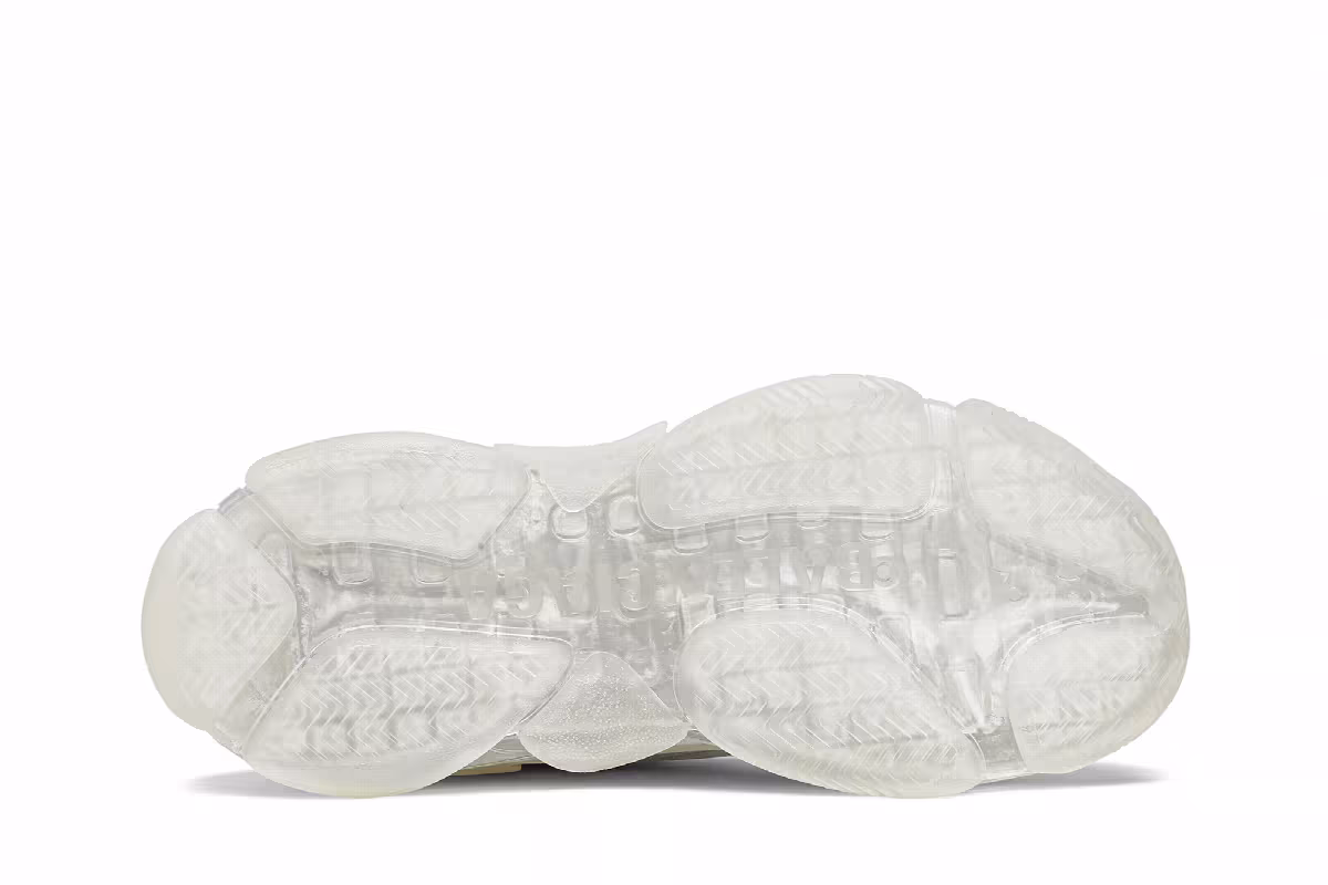 Balenciaga Women's Triple S White Clear Sole, view 5