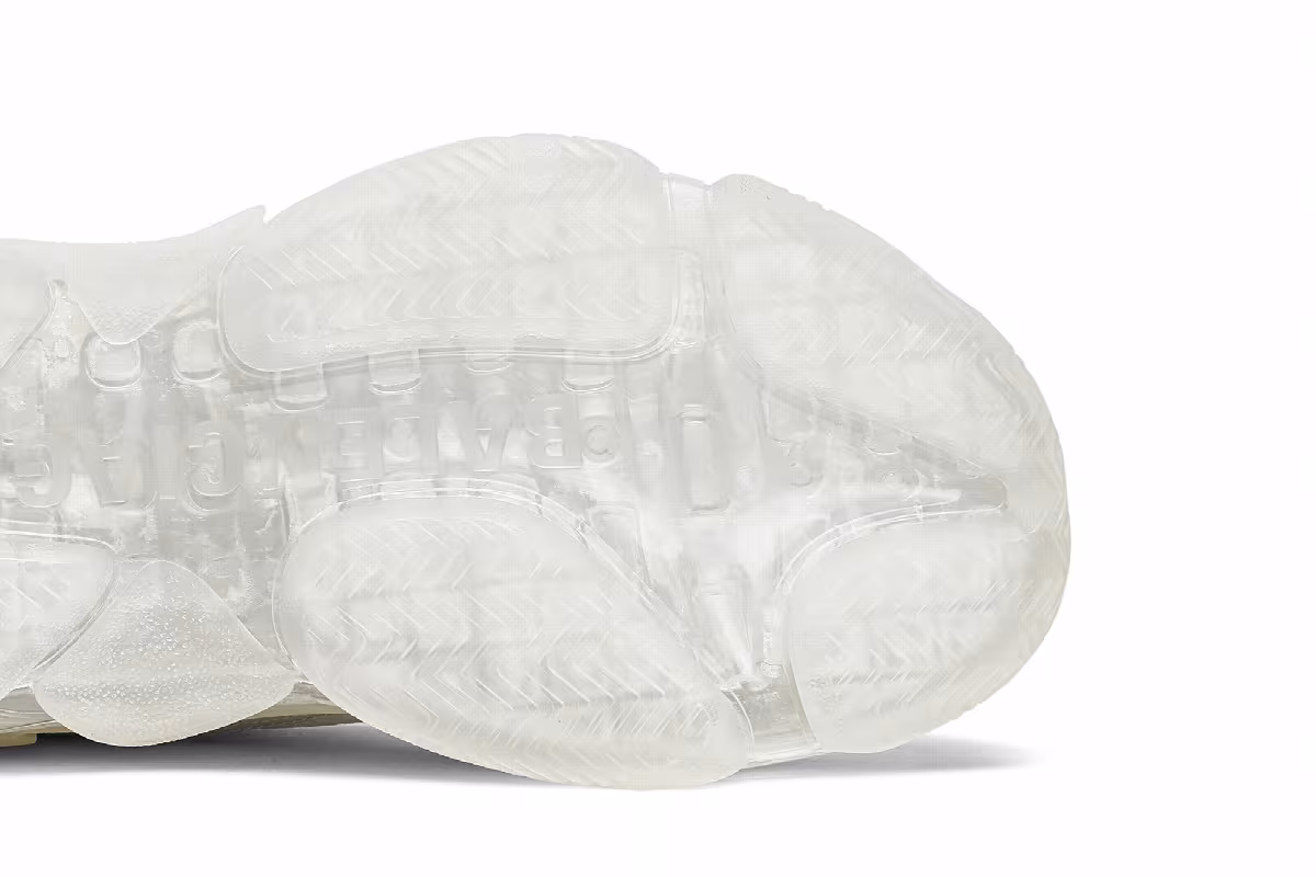 Balenciaga Women's Triple S White Clear Sole, view 6