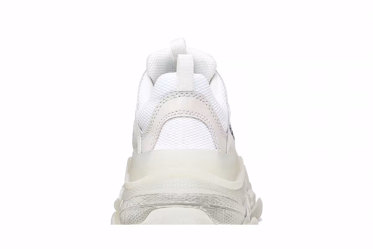 Balenciaga Women's Triple S White Clear Sole, view 8