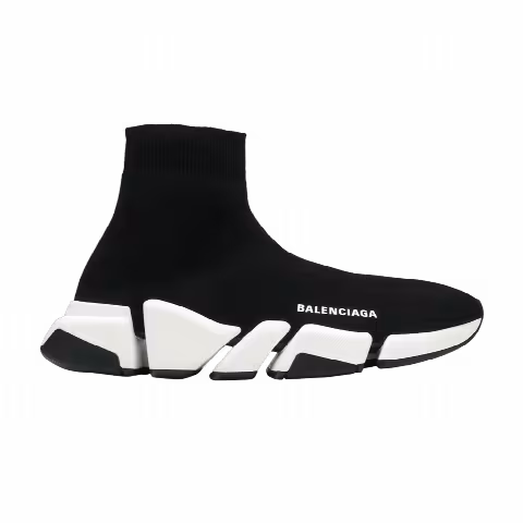 Balenciaga Speed 2 Trainer Knit 'Black White'