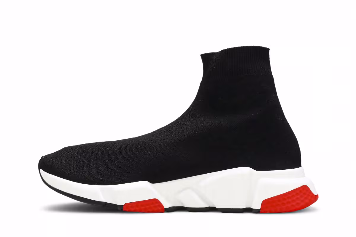Balenciaga Speed Sneaker Black Red, view 4