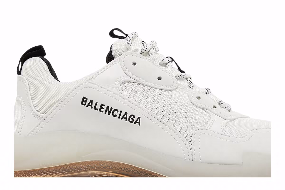 Balenciaga Triple S Sneaker Clear Sole - White Grey, view 3