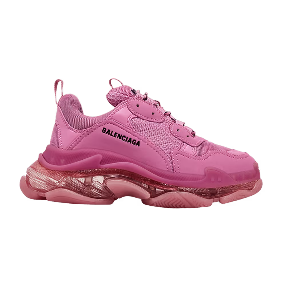 Balenciaga Women's Triple S Clear Sole - Pink