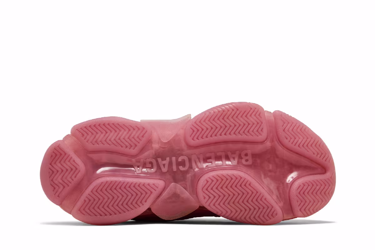 Balenciaga Women's Triple S Clear Sole - Pink, view 5