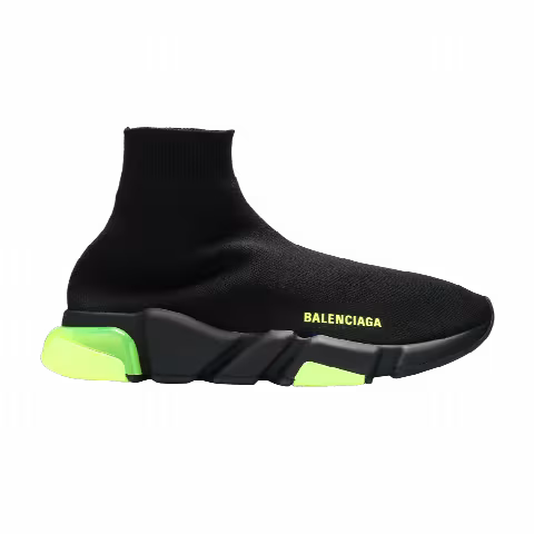 Balenciaga Speed Trainer 'Clear Sole - Black Yellow Fluo'