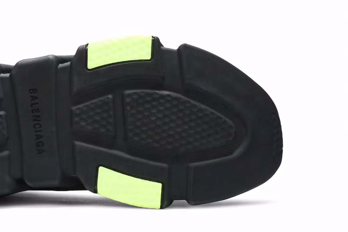 Balenciaga Speed Trainer Clear Sole - Black Yellow Fluo, view 6