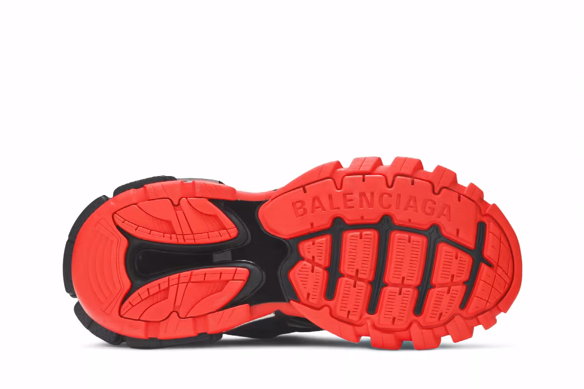 Balenciaga Track.2 Trainer Black Red Grey, view 5