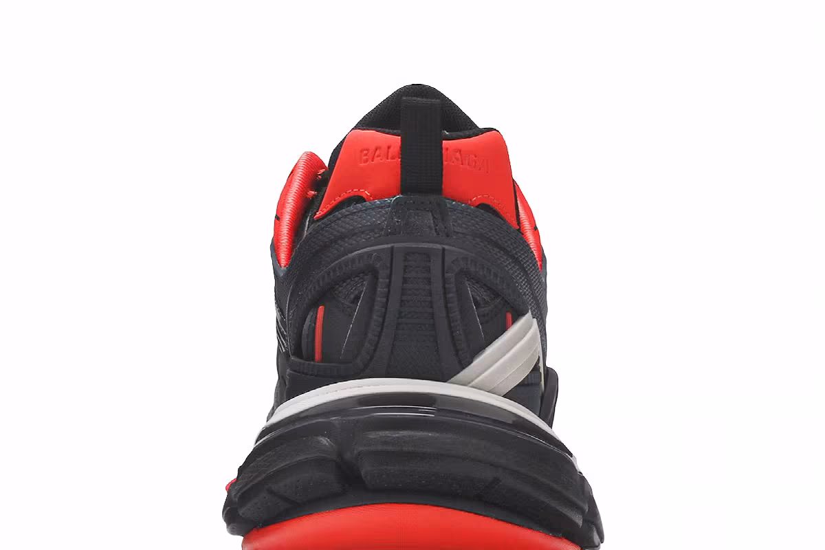 Balenciaga Track.2 Trainer Black Red Grey, view 8