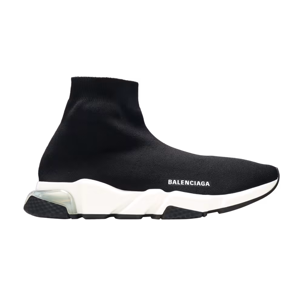 Balenciaga Speed Trainer Clear Sole - Black