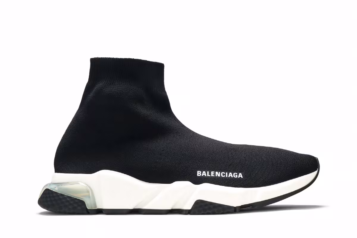 Balenciaga Speed Trainer Clear Sole - Black, view 2