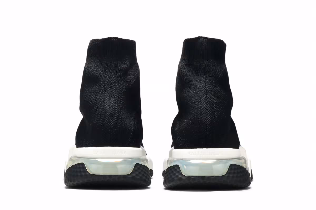 Balenciaga Speed Trainer Clear Sole - Black, view 7