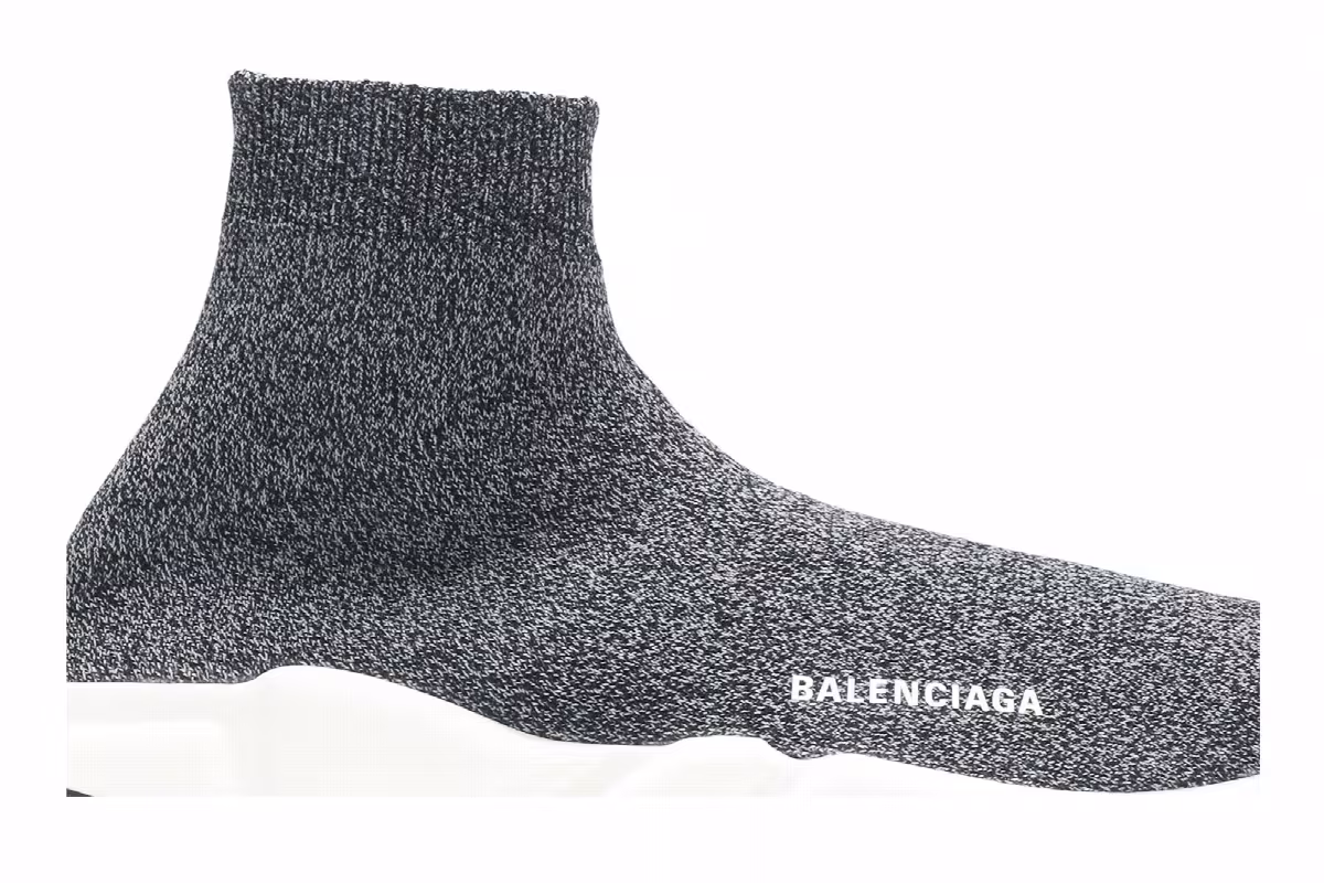 Balenciaga Speed Trainer Grey White Black, view 3