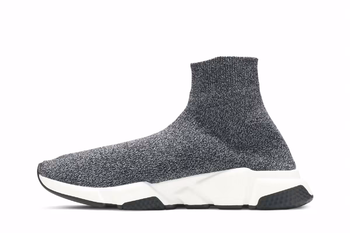 Balenciaga Speed Trainer Grey White Black, view 4