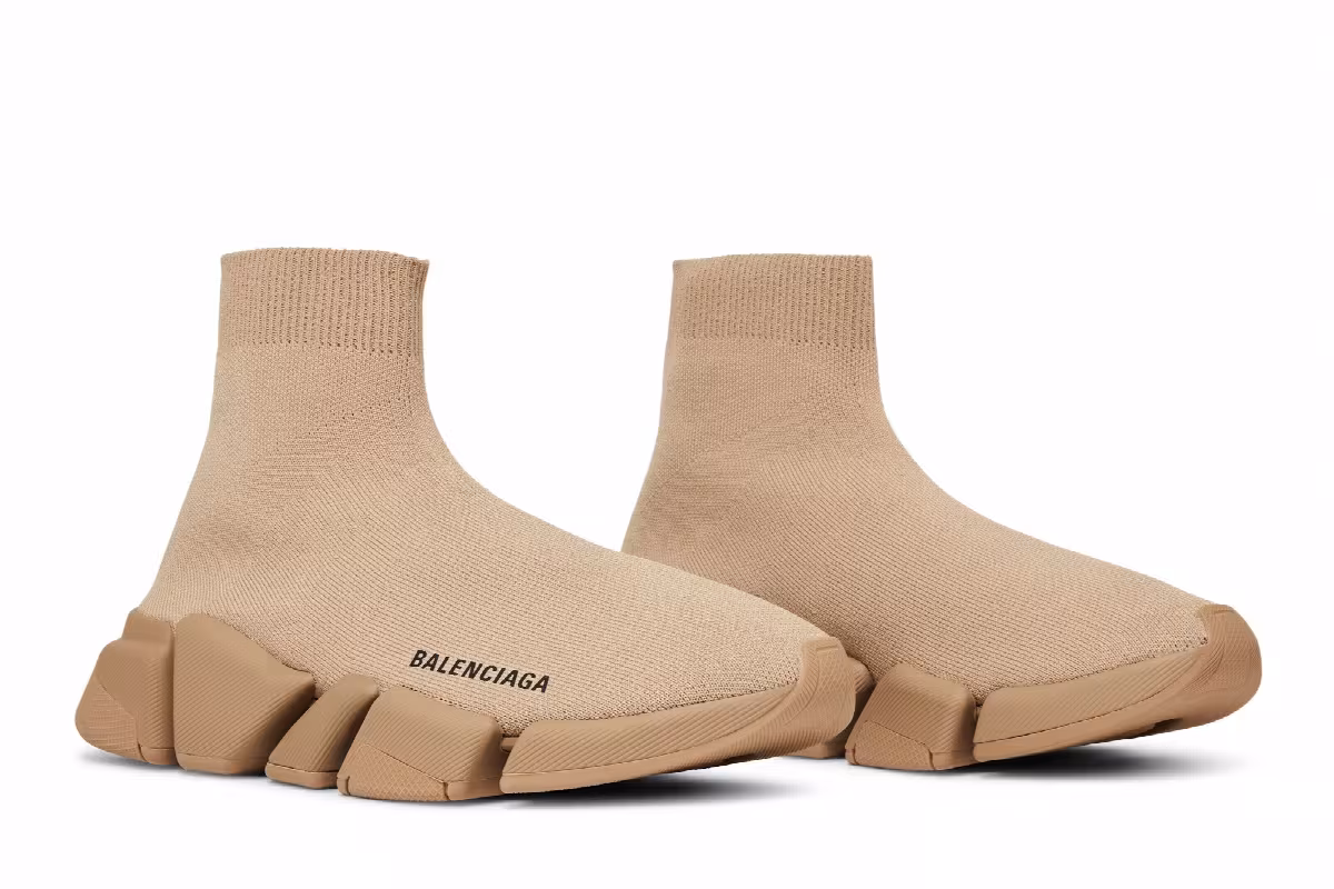 Balenciaga Women's Speed Sneaker Beige, view 9