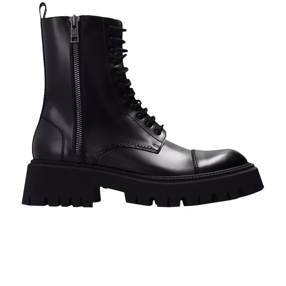 Balenciaga Tractor Bootie Black