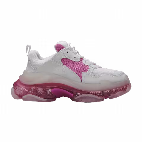 Balenciaga Wmns Triple S Clear Sole Trainer 'White Pink'