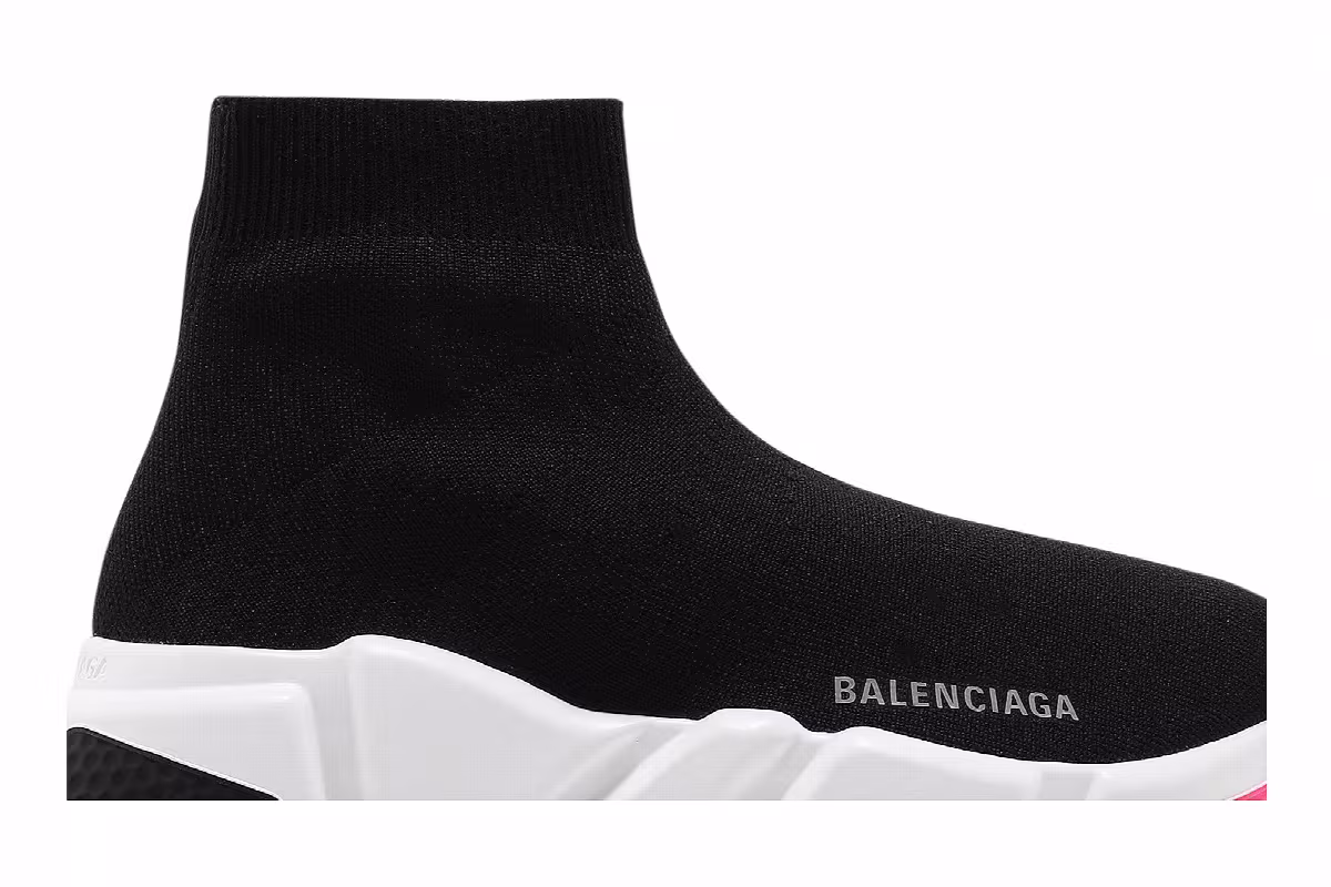 Balenciaga Women's Speed Sneaker Black Pink, view 3