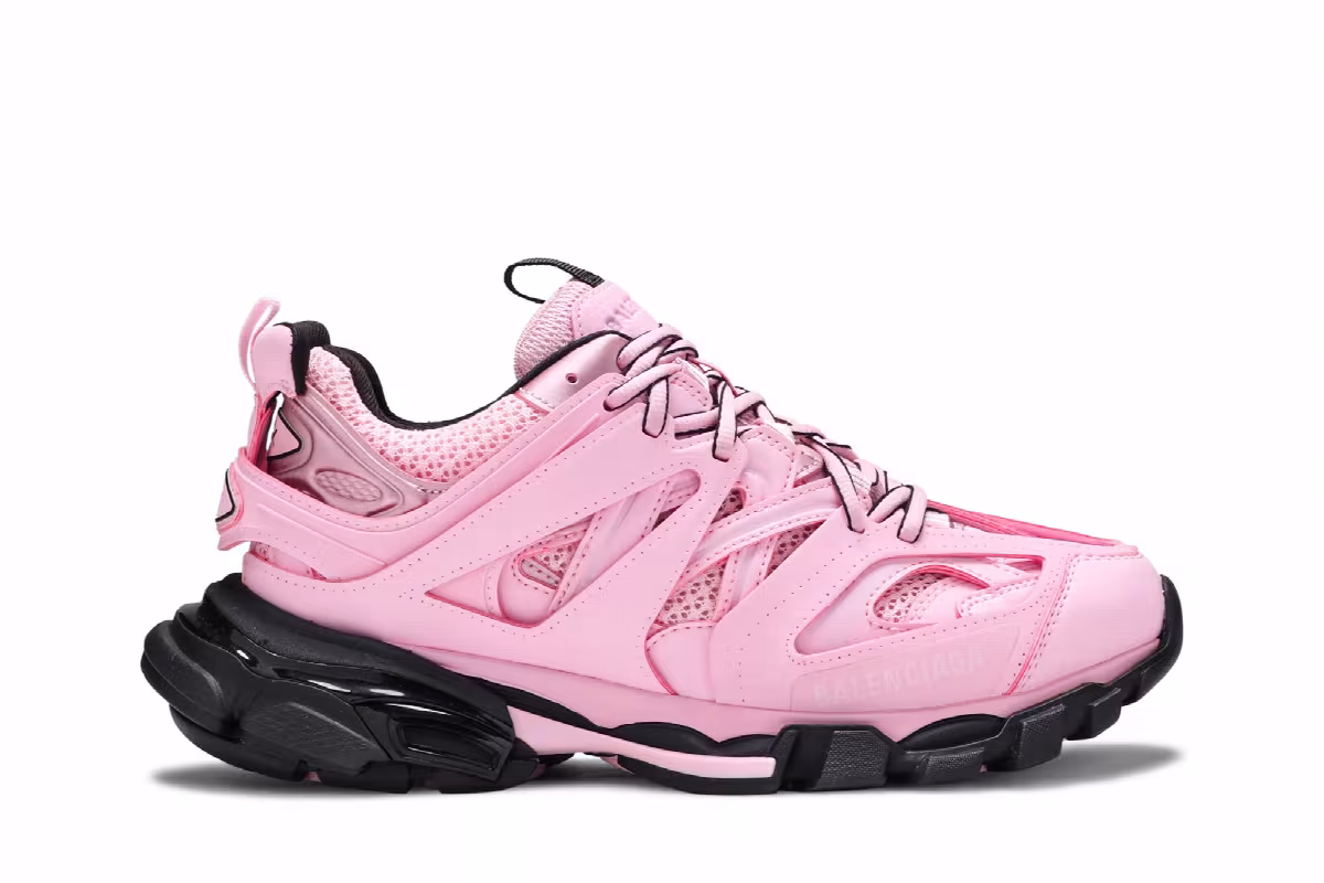 Balenciaga Women's Track Sneaker Pink Black, view 2