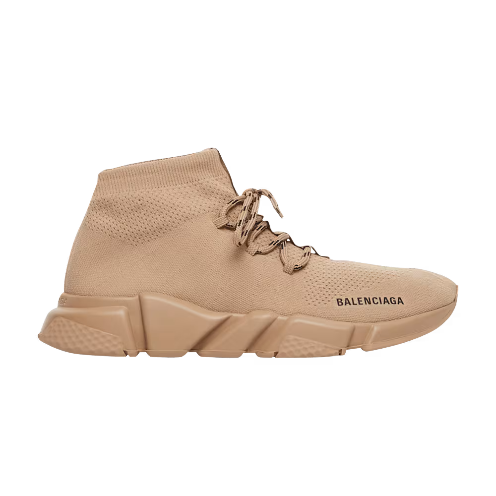 Balenciaga Women's Speed Lace Up Trainer Beige