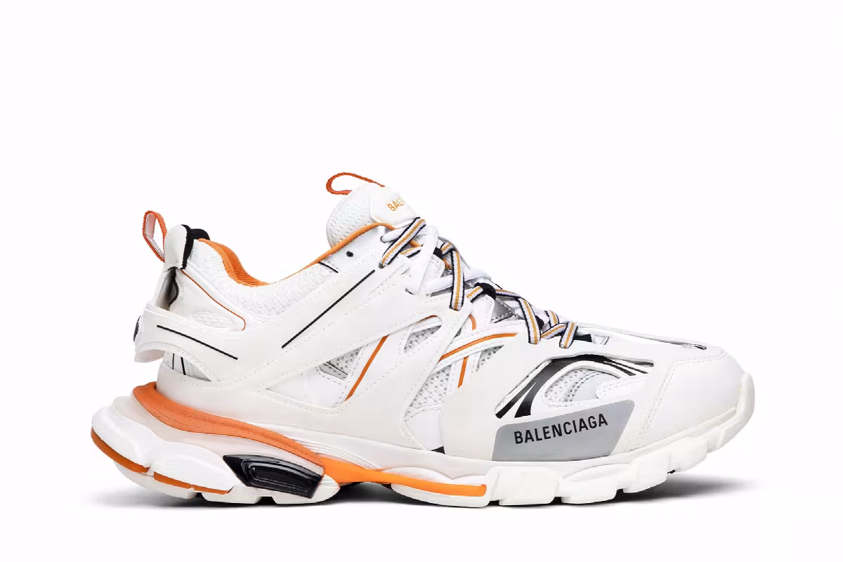 Balenciaga Track Sneaker White Orange, view 2