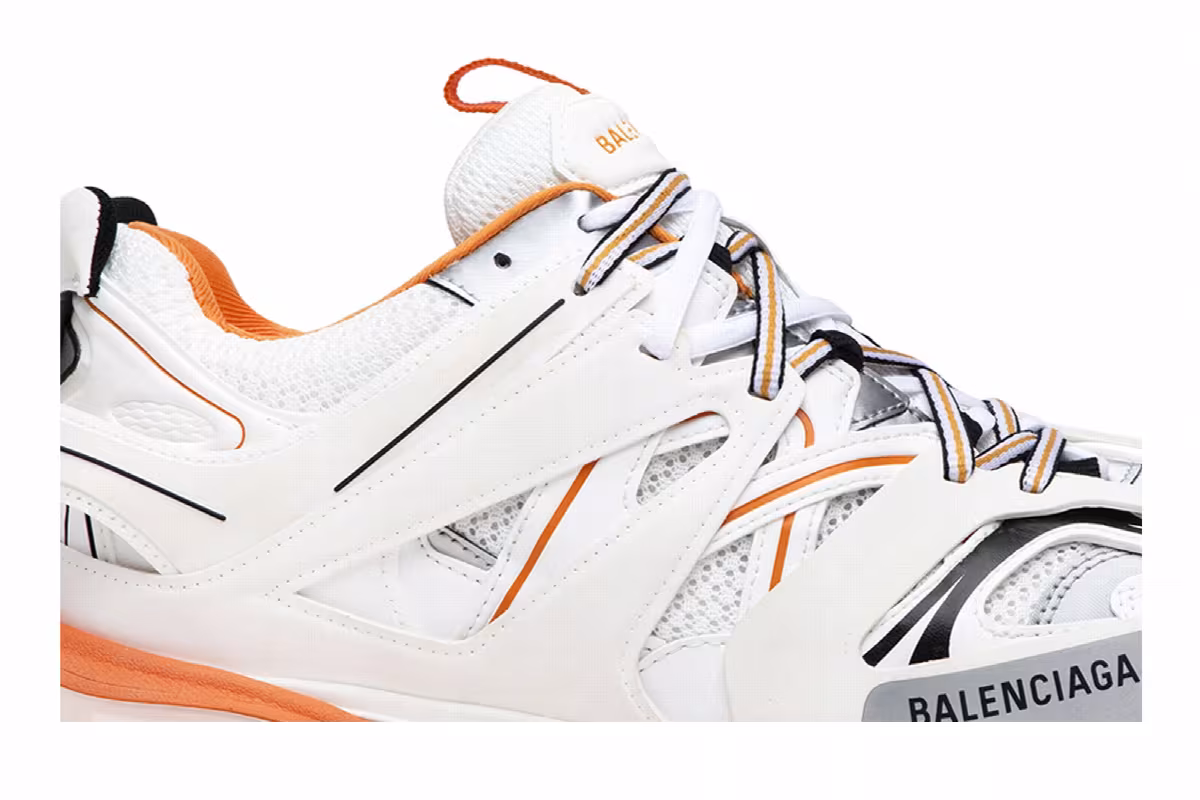 Balenciaga Track Sneaker White Orange, view 3