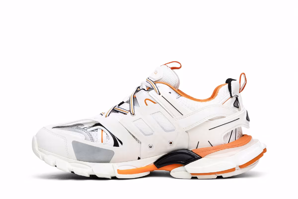 Balenciaga Track Sneaker White Orange, view 4