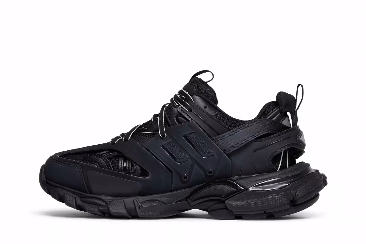 Balenciaga Women's Track Trainer Triple Black, view 4