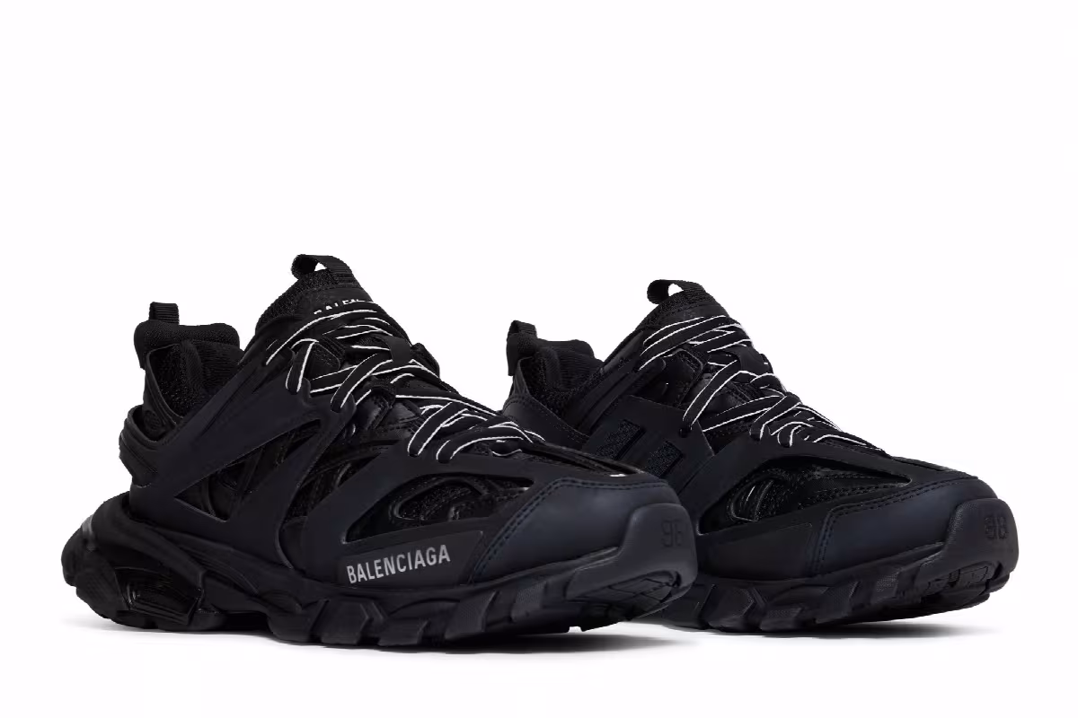 Balenciaga Women's Track Trainer Triple Black, view 9