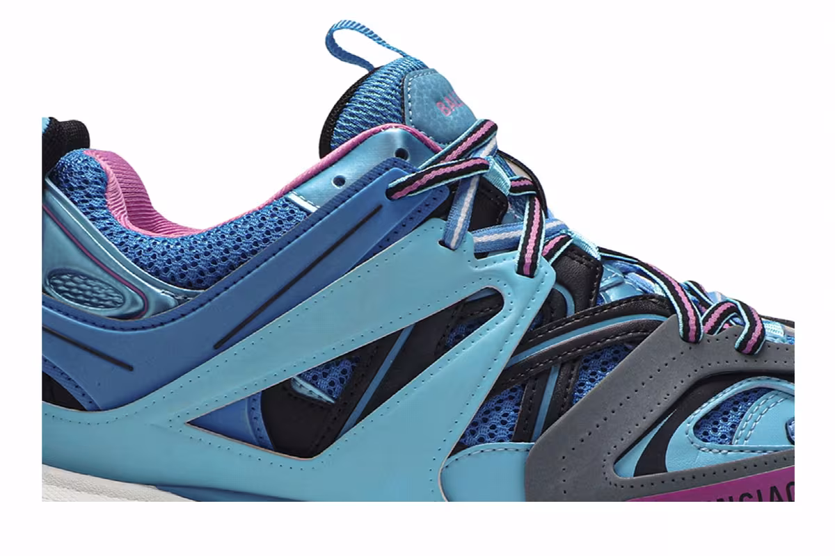 Balenciaga Track Trainer Light Blue Pink, view 3