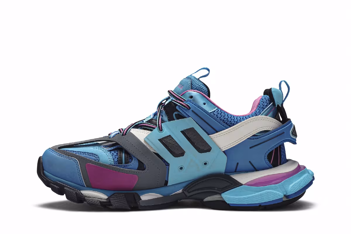 Balenciaga Track Trainer Light Blue Pink, view 4