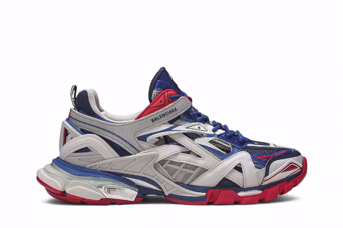Balenciaga Track 2 Beige Blue Red, view 2