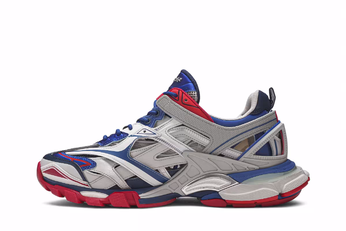 Balenciaga Track 2 Beige Blue Red, view 4