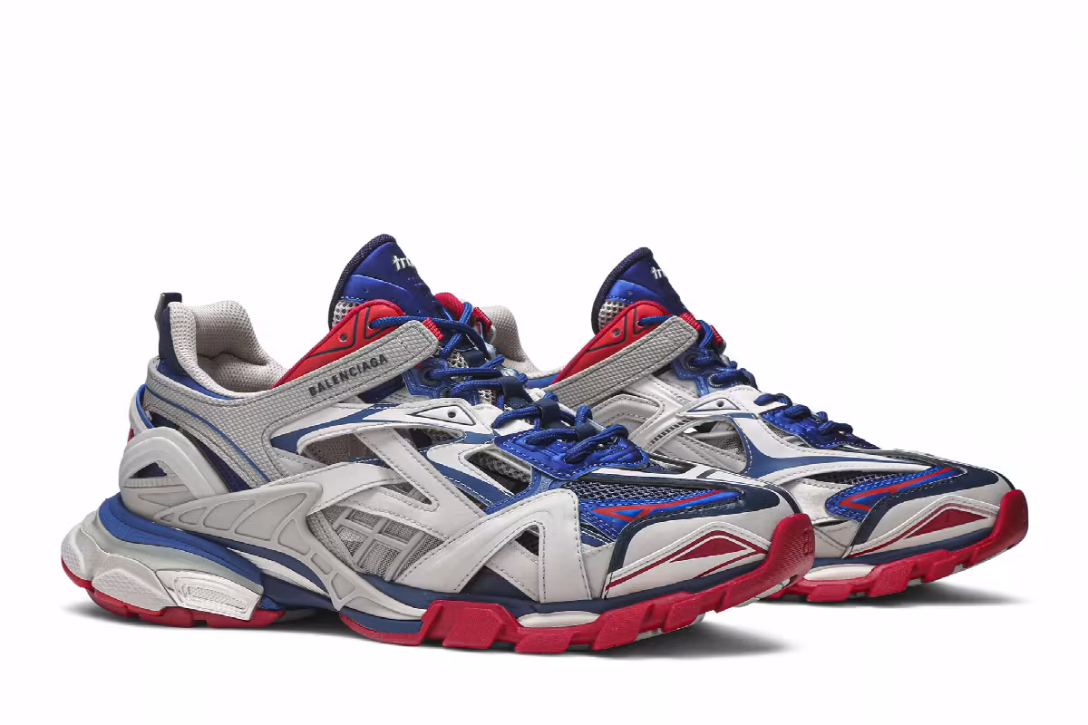 Balenciaga Track 2 Beige Blue Red, view 9