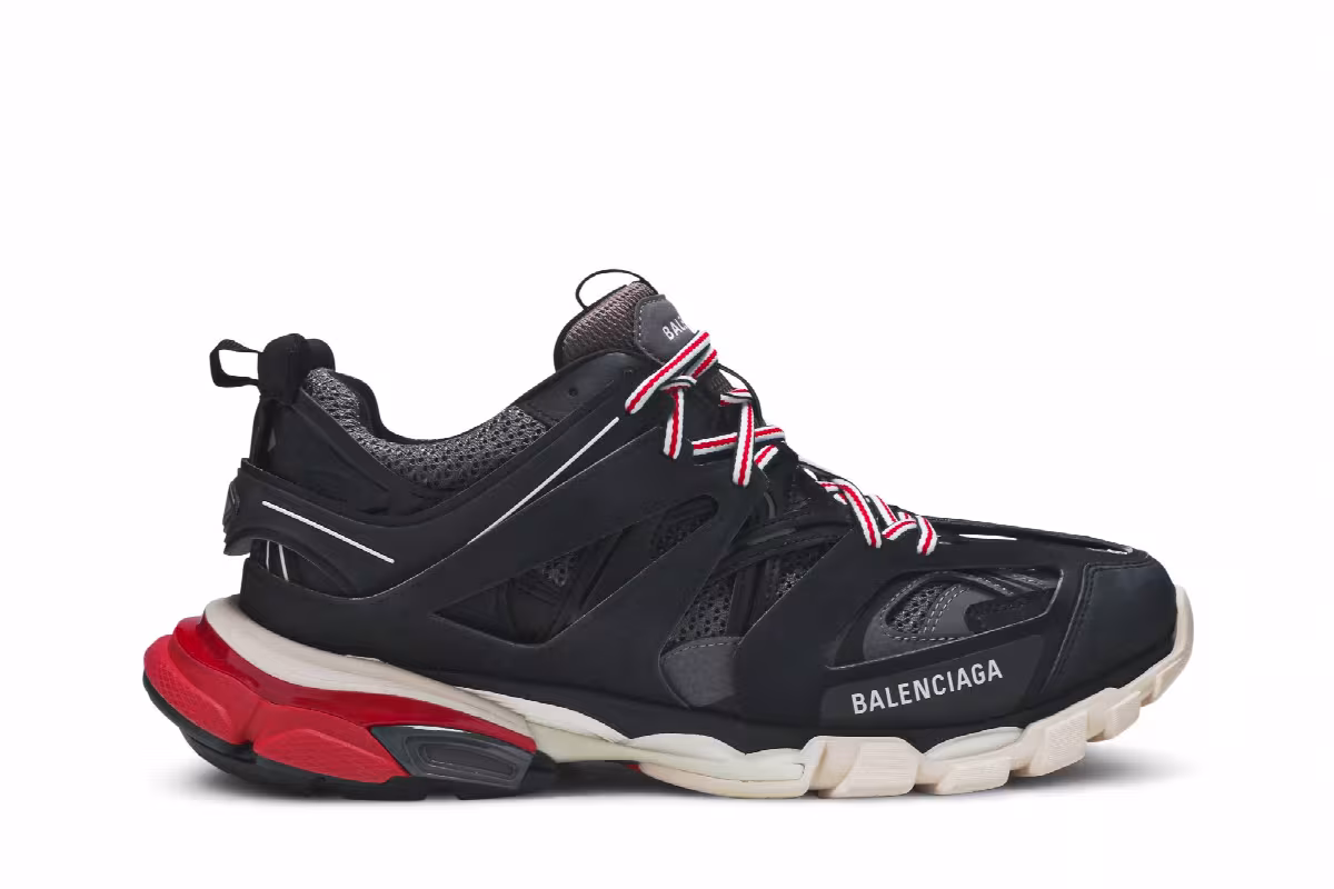 Balenciaga Track Trainer Black Red, view 2