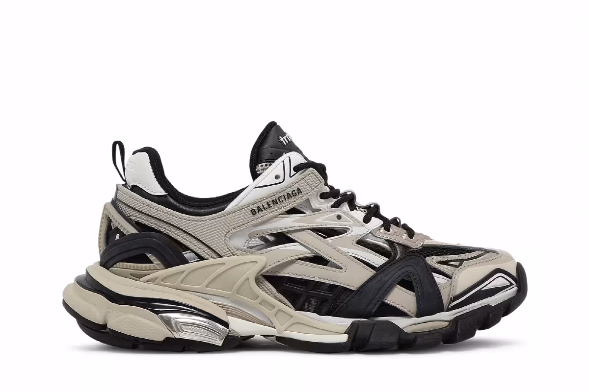 Balenciaga Track.2 Sneaker Beige Black, view 2