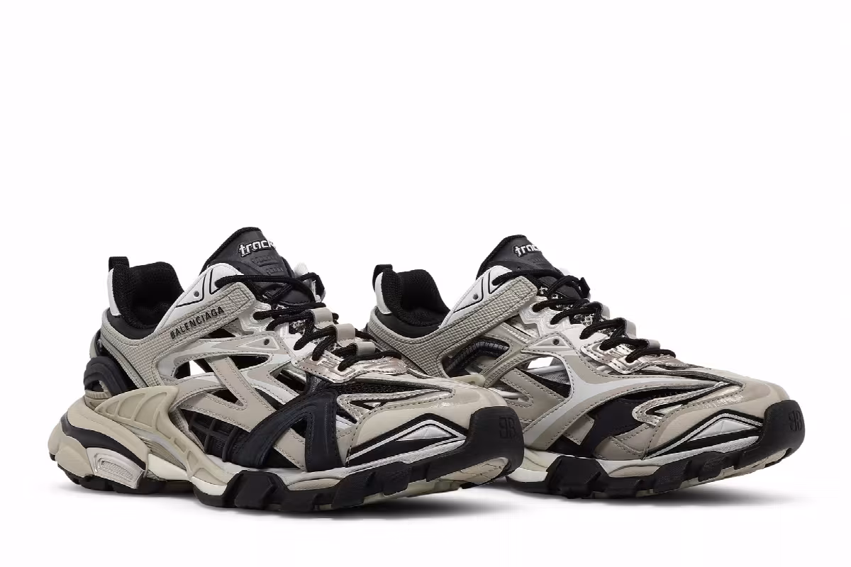 Balenciaga Track.2 Sneaker Beige Black, view 9