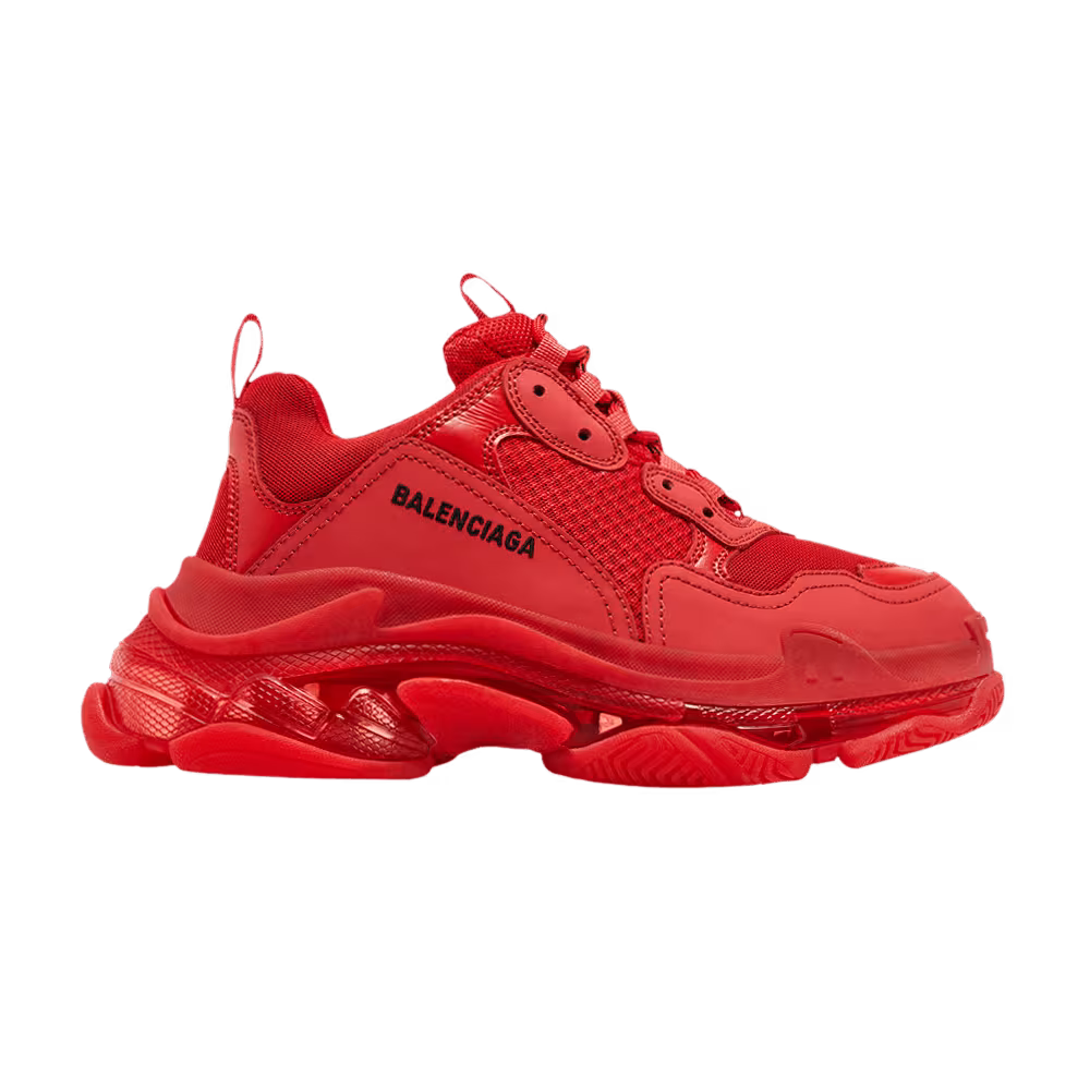 Balenciaga Triple S Sneaker Clear Sole - Red 2019