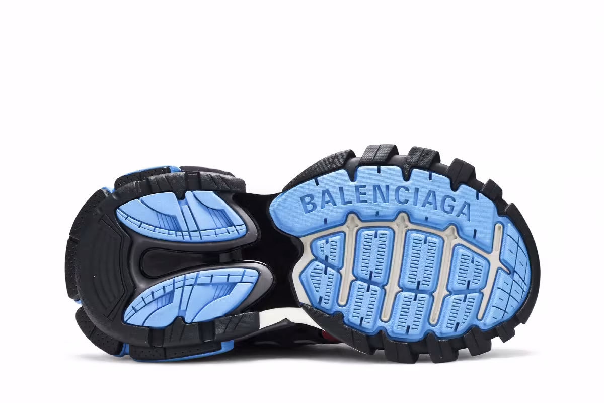 Balenciaga Women's Track Trainer Pink Blue, view 5