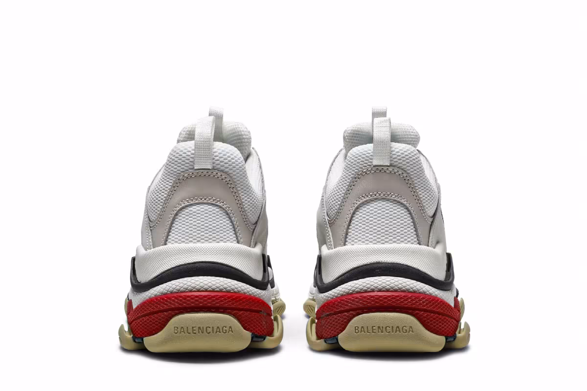 Balenciaga Triple S Sneaker White Black Red, view 7