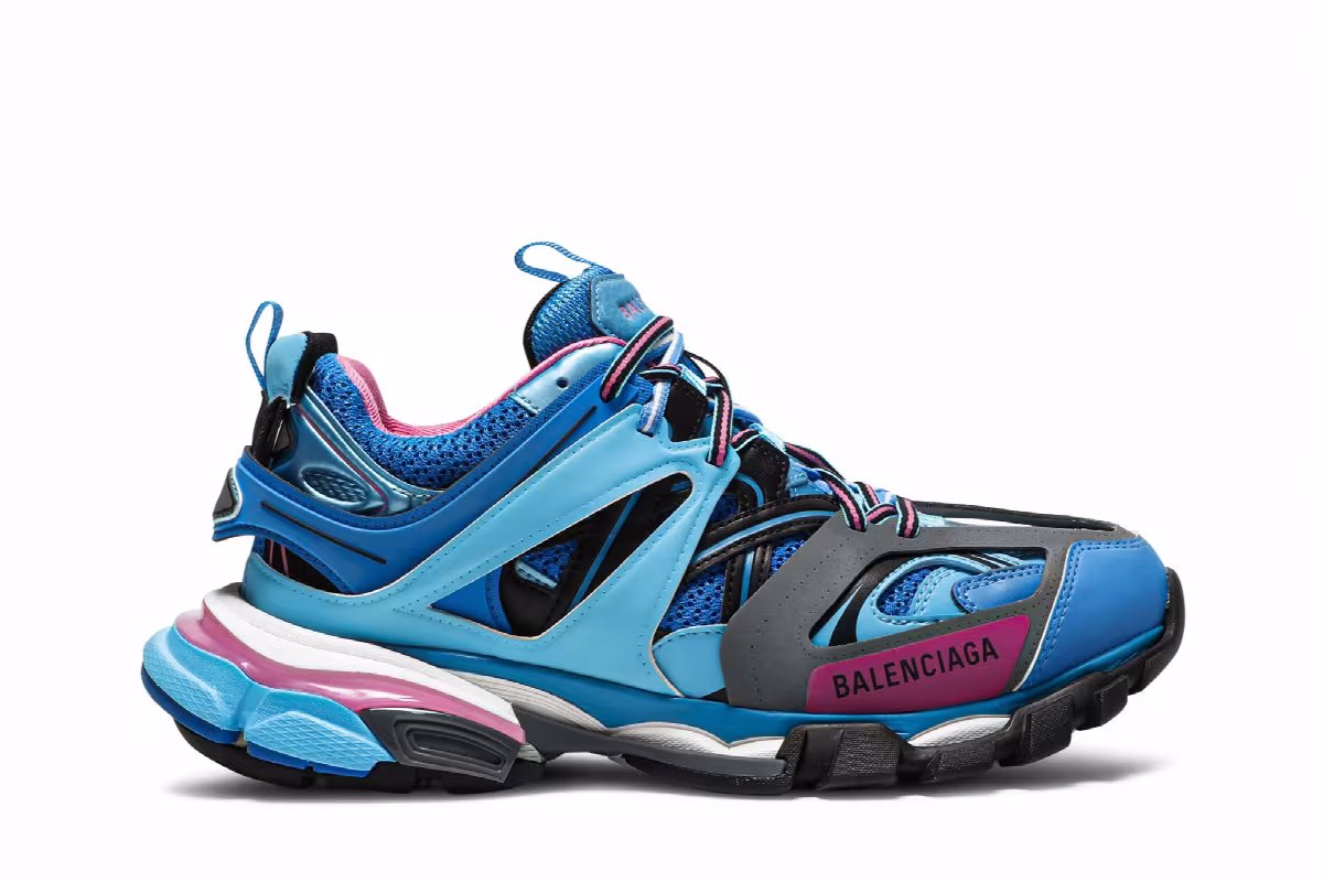 Balenciaga Women's Track Trainer Blue, view 2