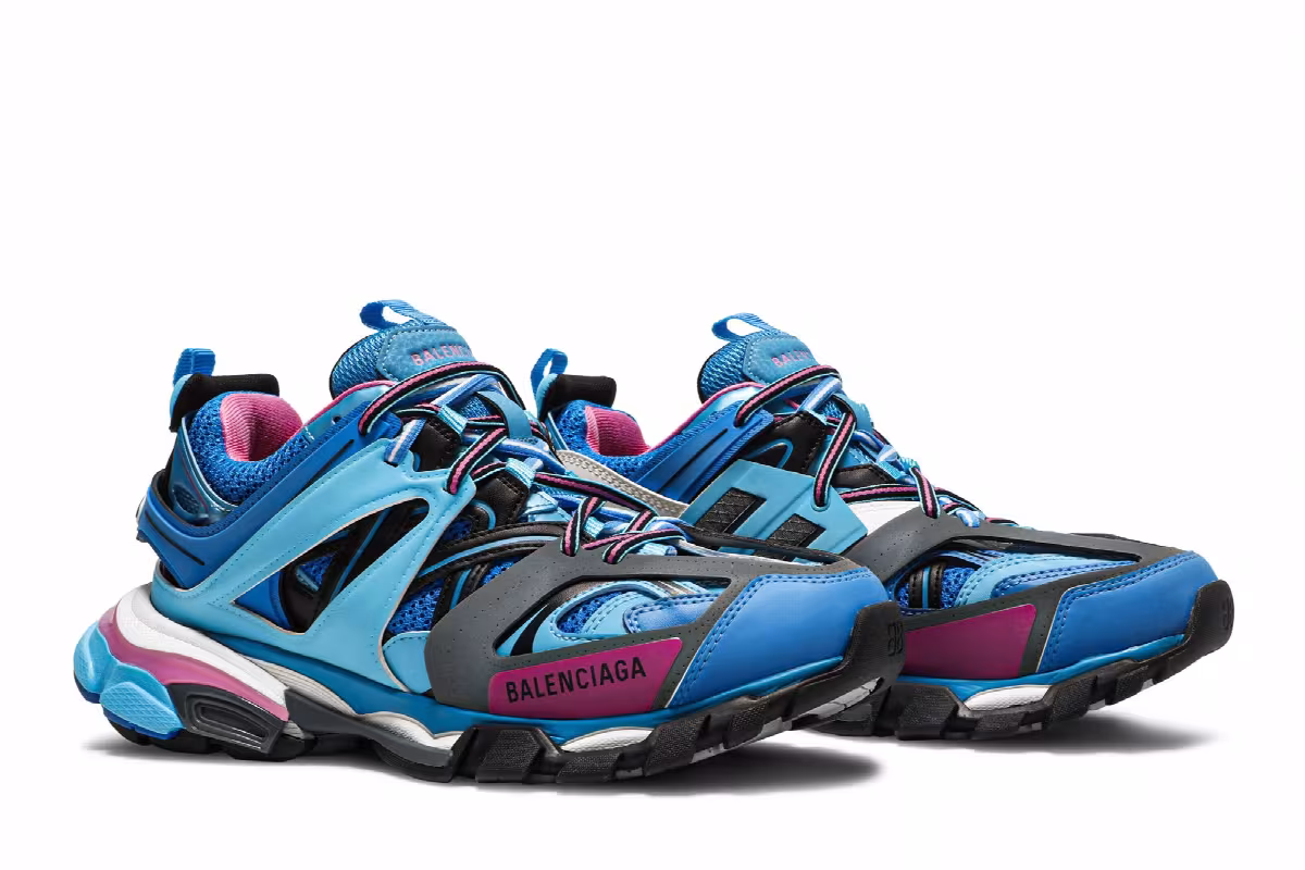 Balenciaga Women's Track Trainer Blue, view 9