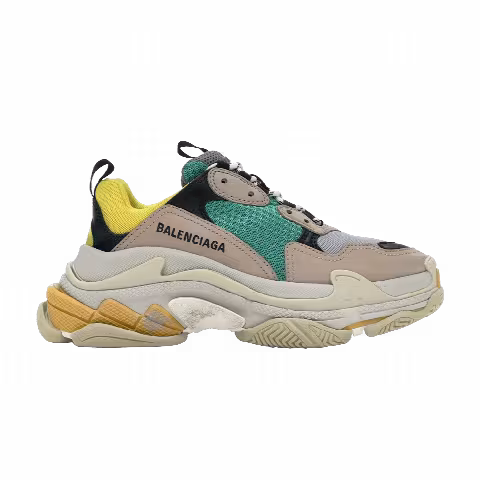 Balenciaga Wmns Triple S Sneaker 'Green Yellow' 2018