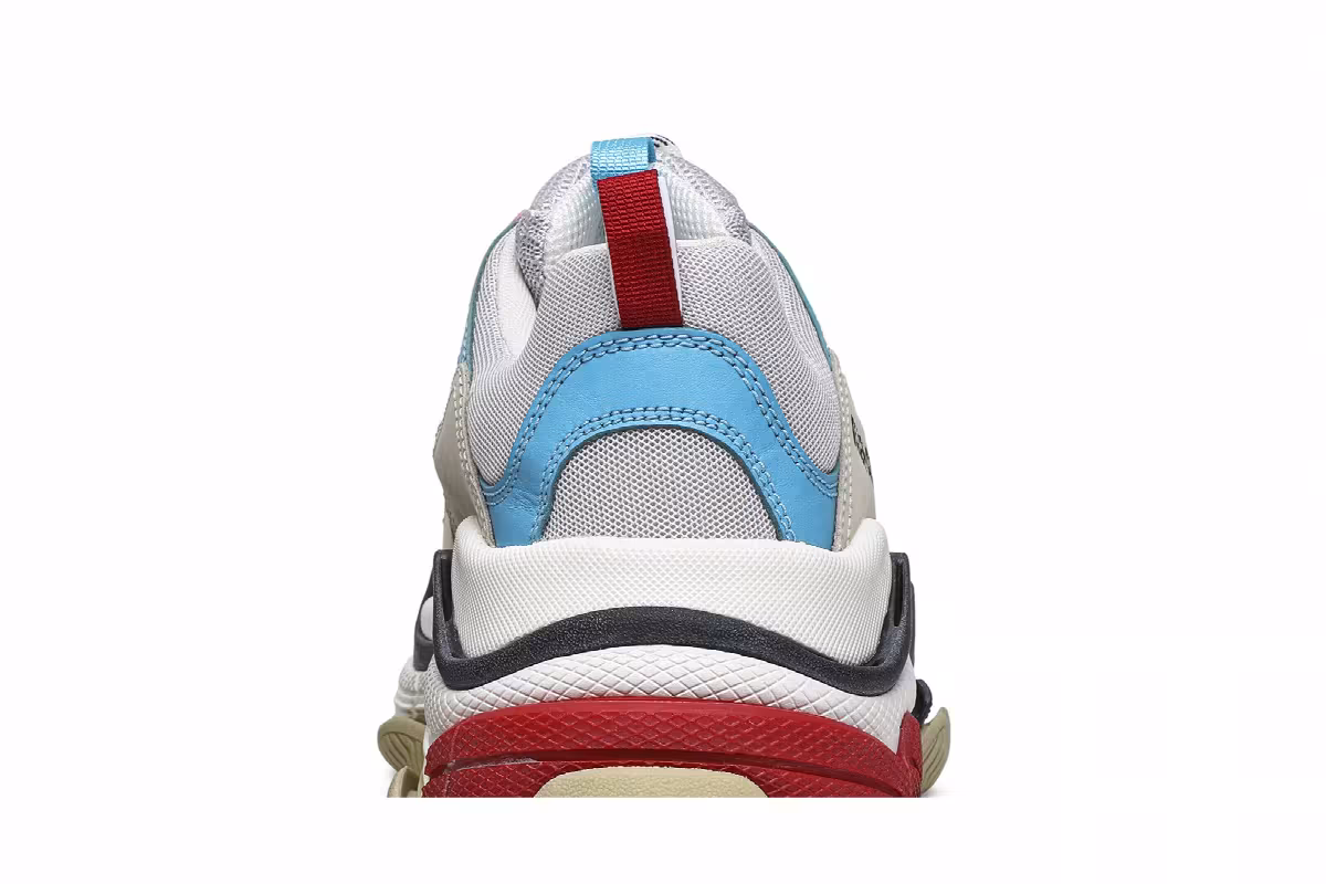 Balenciaga Women's Triple S White Blue Pink 2019, view 8