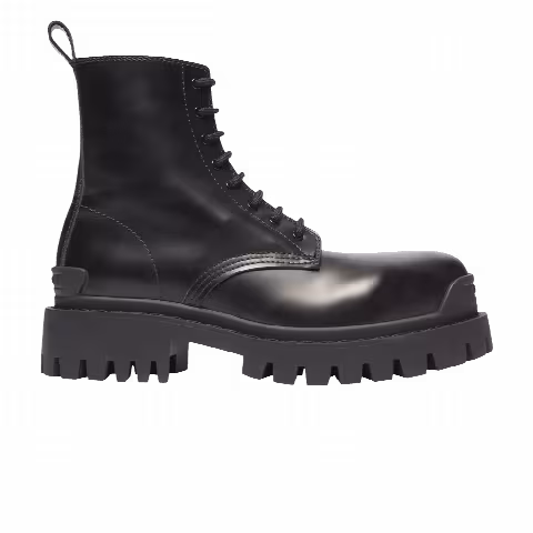 Balenciaga Wmns Strike Lace-Up Boot 'Black'