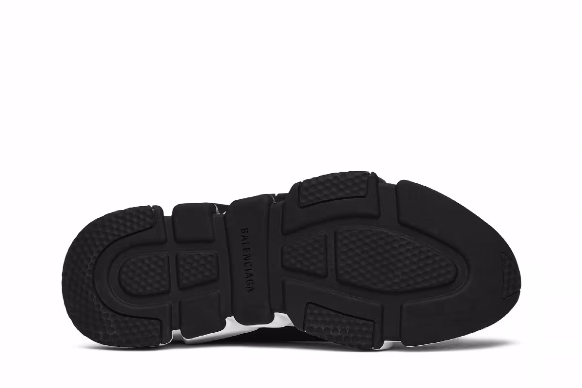 Balenciaga Women's Speed Trainer Black White, view 5