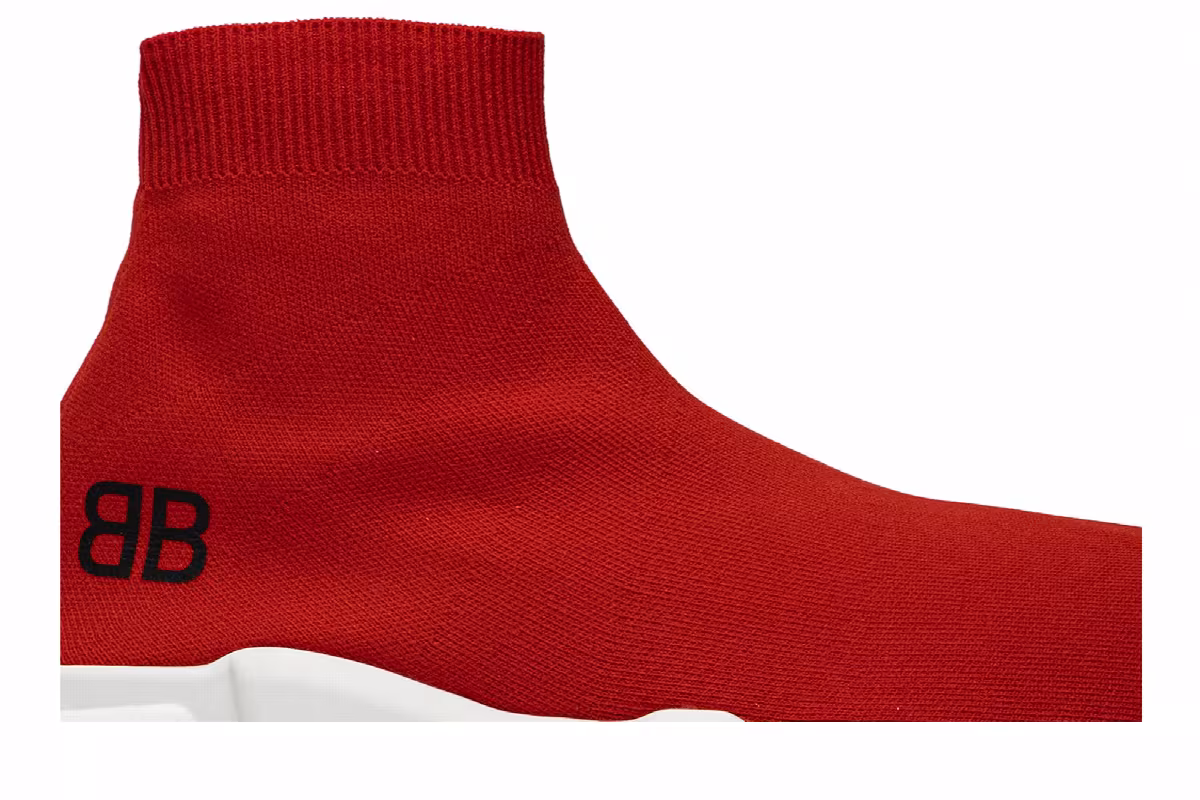 Balenciaga Speed Trainer Mid Red, view 3