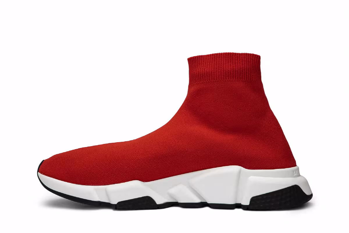 Balenciaga Speed Trainer Mid Red, view 4